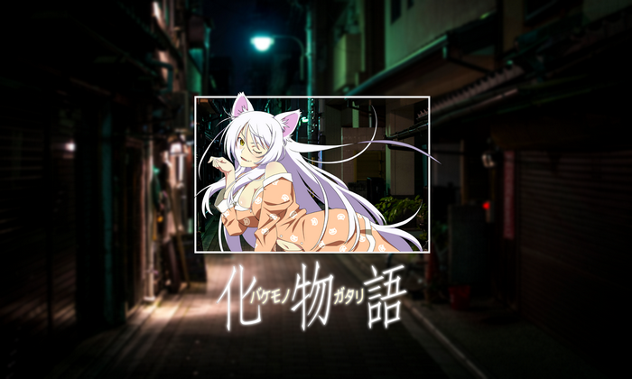 Hanekawa Tsubasa from Monogatari Series cat girl