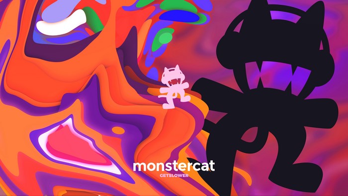 Monstercat abstract animation with characters