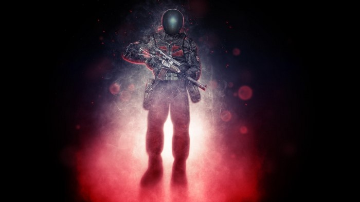 Soldier with AS Val from S.T.A.L.K.E.R. video game