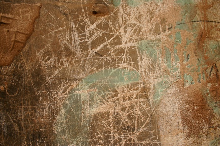 Abstract grunge texture with scratches and paint