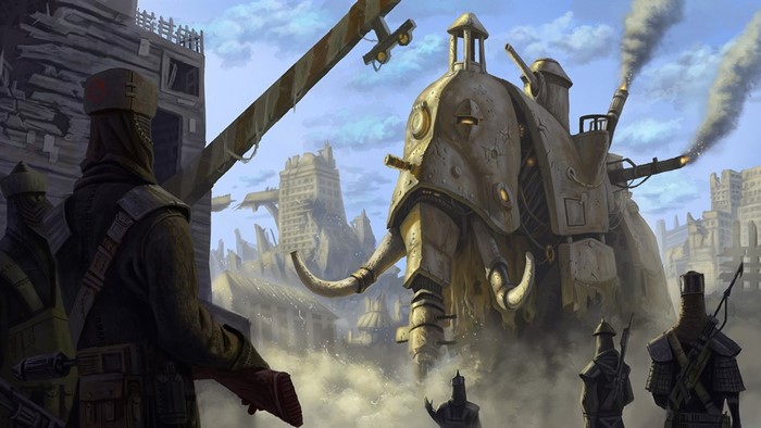 Steampunk War Machine Digital Art