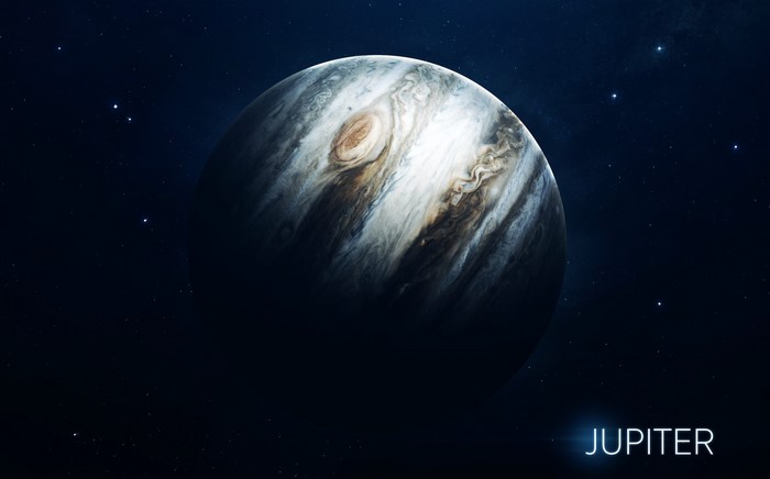 Jupiter planet in space