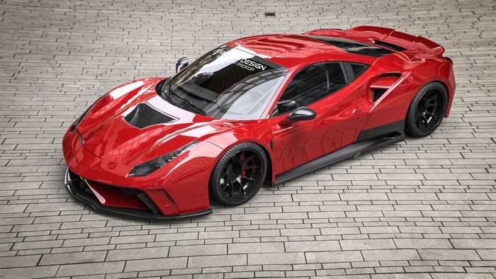 Red Ferrari 488 by Rostislav Prokop