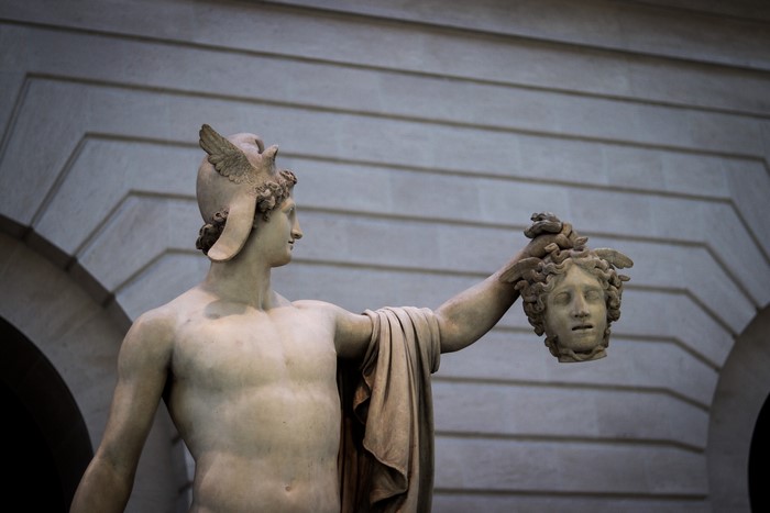 Perseus with the Head of Medusa sculpture