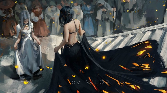 Fantasy Art by WLOP Featuring Ling Feng