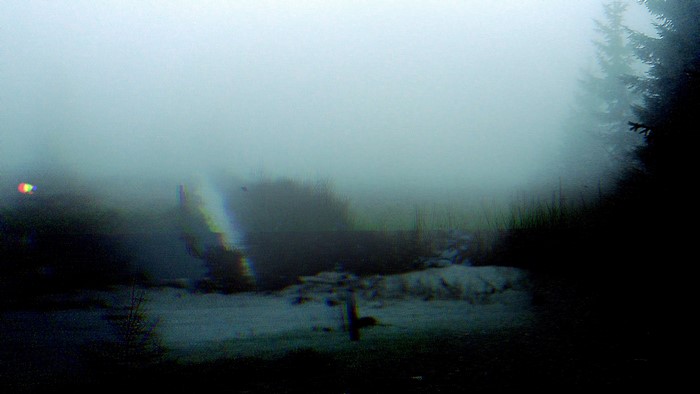 4K Glitch Art Snow Nature
