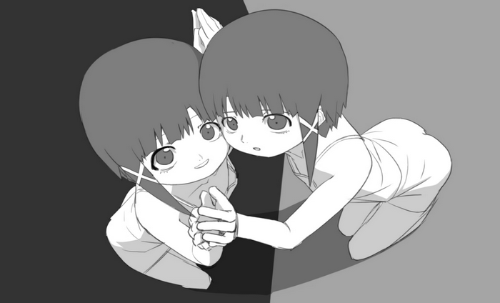 Serial Experiments Lain Inspired Minimalist Art