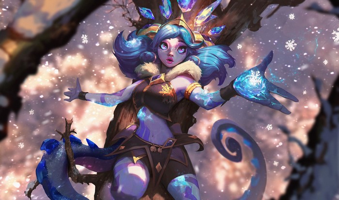 Neeko from League of Legends in winter