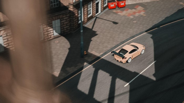 Forza Horizon 4 car driving on a street