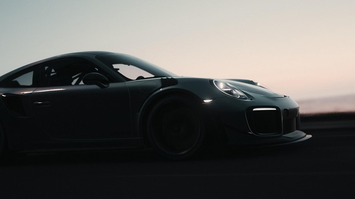 Dark Porsche 911 GT2 RS in Forza Horizon 4
