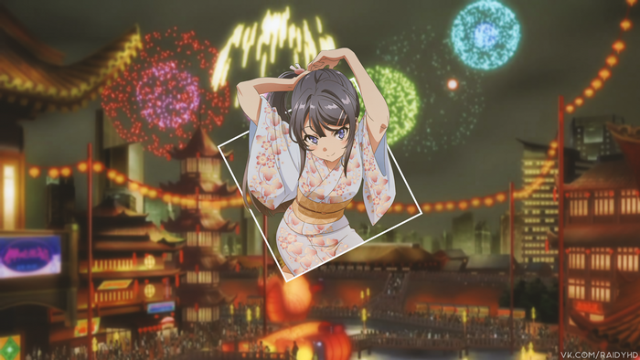 4K Sakurajima Mai from Seishun Buta Yarō wa Bunny Girl-senpai no Yume wo Minai