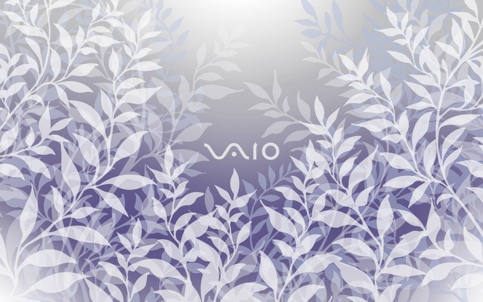 VAIO logo with white leaves