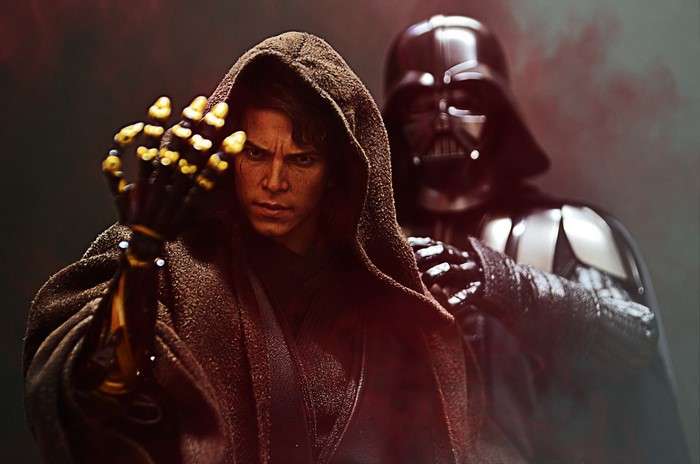 Anakin Skywalker and Darth Vader from Star Wars
