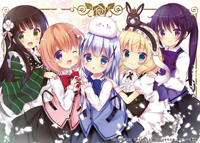 Gochuumon wa Usagi Desu ka? characters fan art