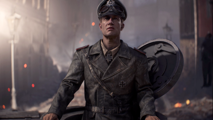 Soldier in World War II uniform in Battlefield V