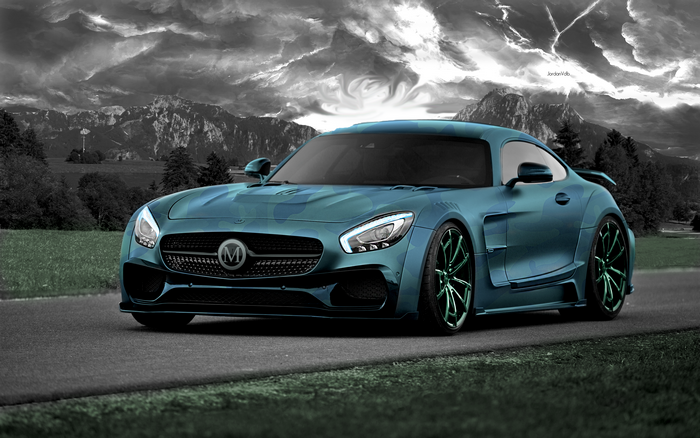 4K Mercedes AMG GTs photo manipulation