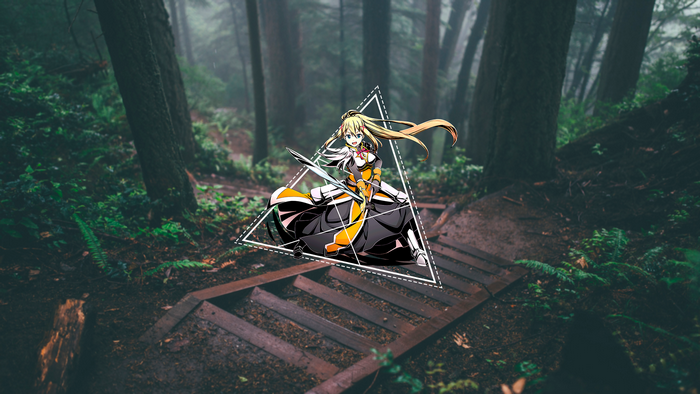 Darkness from KonoSuba in a forest
