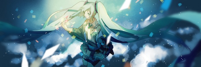Hatsune Miku with Confetti