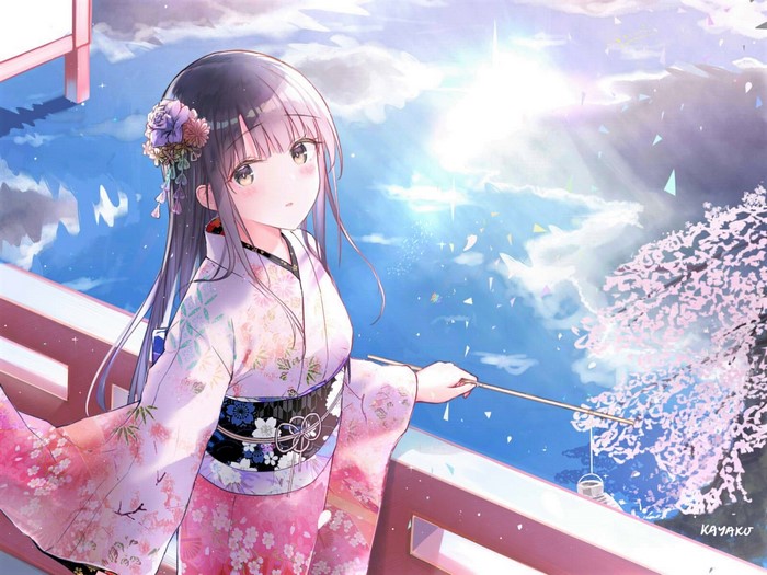 Katou Megumi from Saenai Heroine no Sodatekata in Kimono