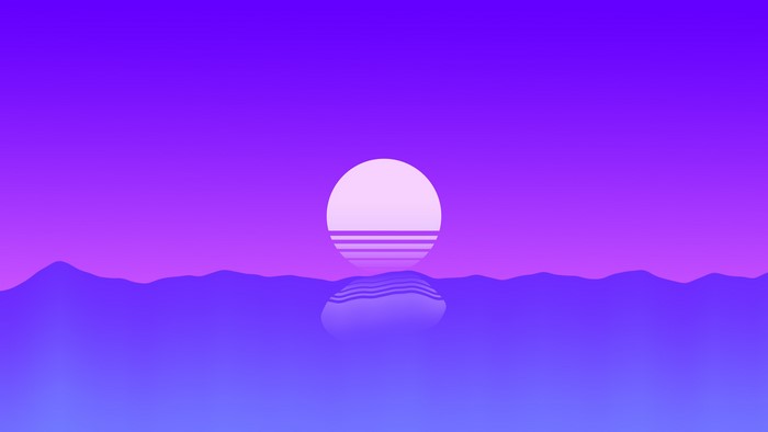 Minimalist Sunset Over Water