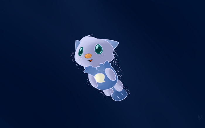 Wooper from Pokémon underwater