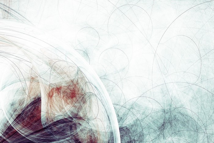 Abstract fractal artwork with swirling lines