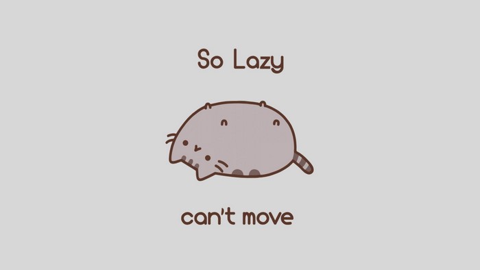 Pusheen the Cat So Lazy Cartoon