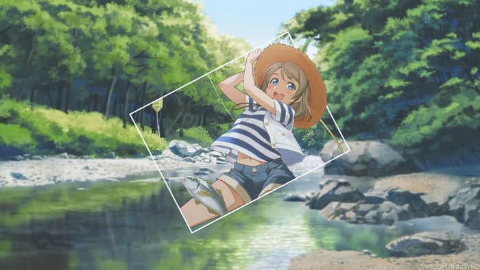4K Watanabe You from Love Live! Sunshine fishing