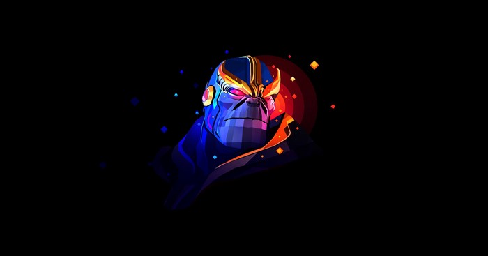 Thanos from Marvel Comics digital art
