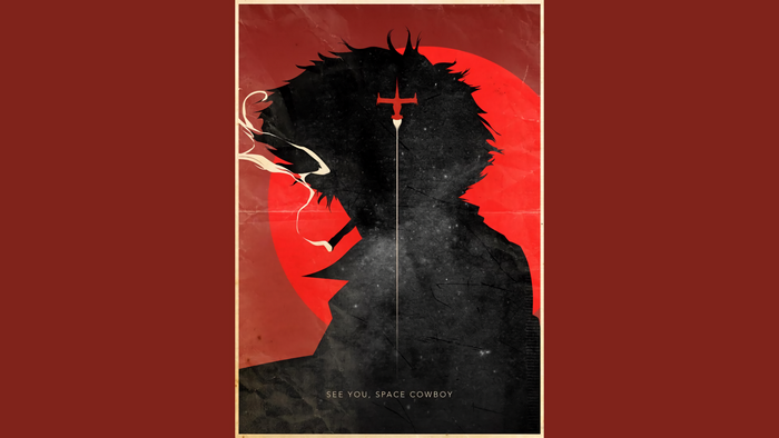 Spike Spiegel from Cowboy Bebop Silhouette