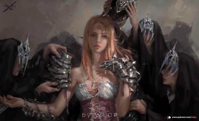 Ghostblade Fantasy Art by WLOP