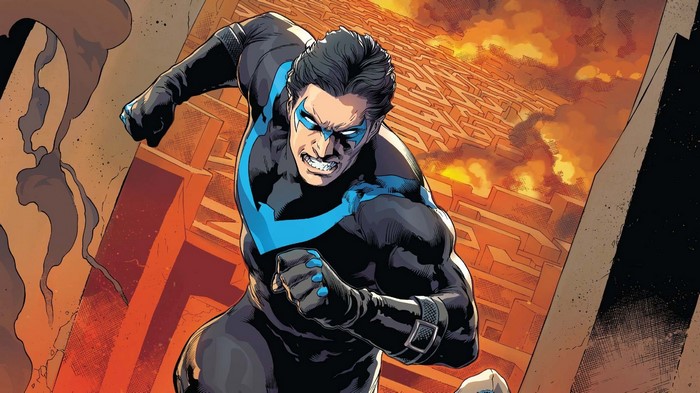 Nightwing from DC Comics running