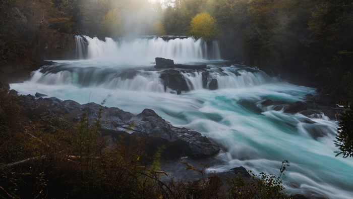 4K Nature Waterfall River