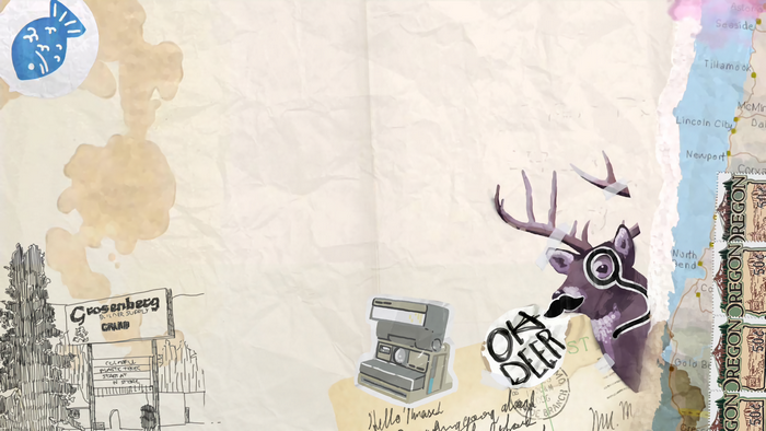 Life Is Strange collage with deer and map