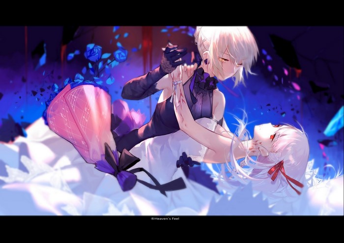 Matou Sakura and Saber Alter from Fate/Stay Night