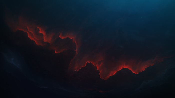 4K Space Art Nebula by Starkiteckt