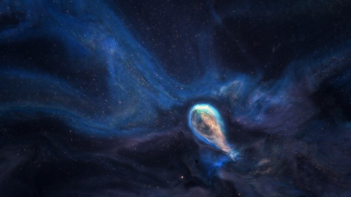 Space art by Davy Evans with nebula and stars