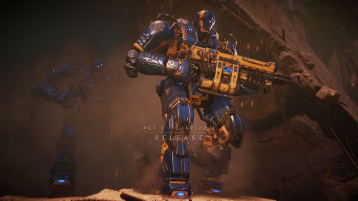 Gears of War 4 robots with guns
