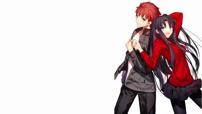 Shirou Emiya and Rin Tohsaka from Fate Series