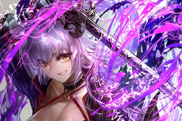 Jeanne d'Arc (Alter) from Fate/Grand Order with a sword