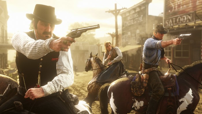 Red Dead Redemption 2 Cowboys in Valentine 4K