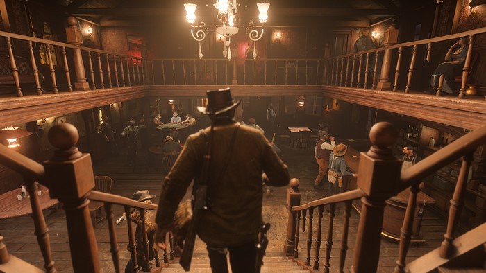 Red Dead Redemption 2 saloon interior