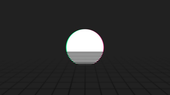 Abstract Sunset Grid