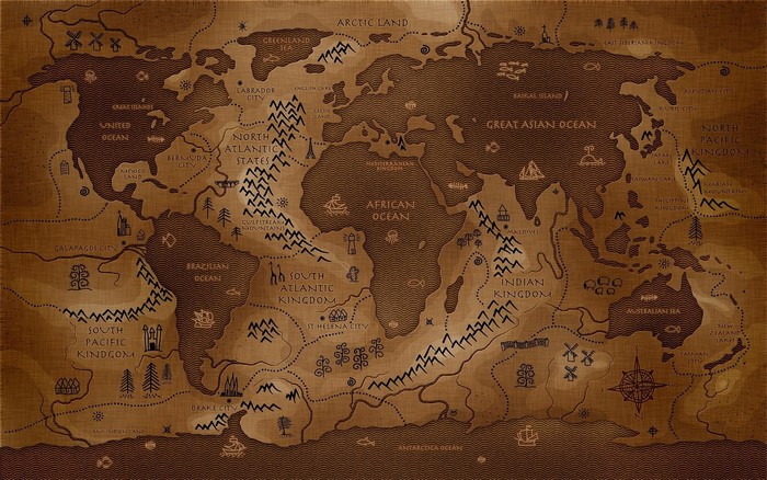 Fantasy World Map Artwork