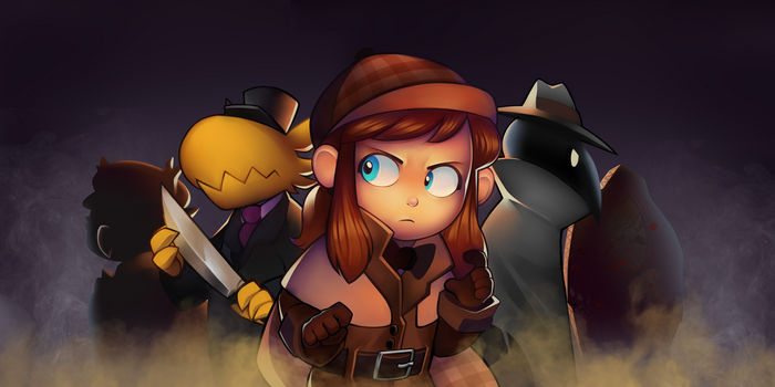 4K A Hat In Time characters with knives