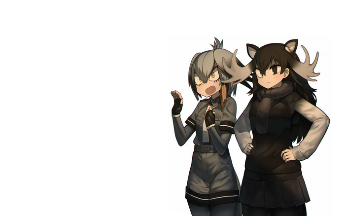 Shoebill and Moose from Kemono Friends