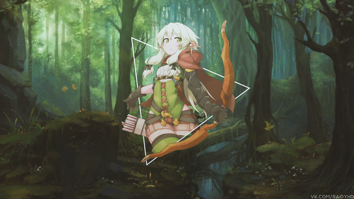 Archer from Goblin Slayer in a forest