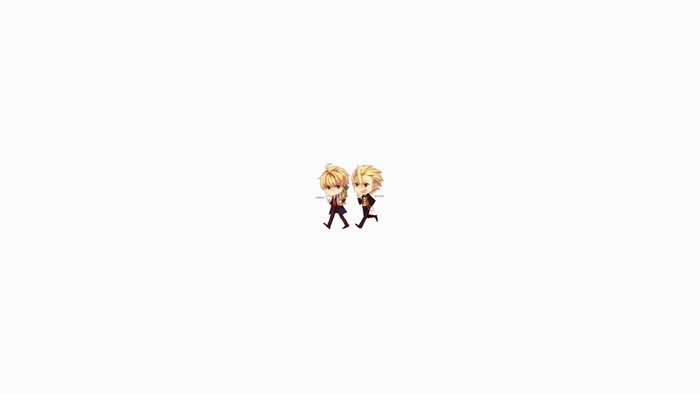 Two anime boys walking