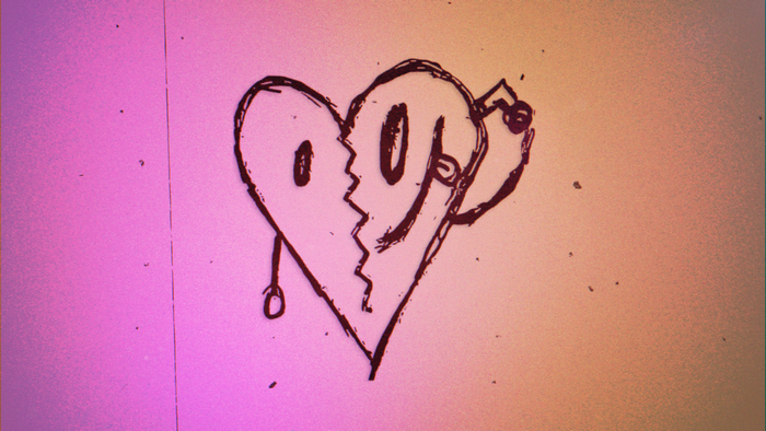 XXXTENTACION Broken Heart Gradient Art