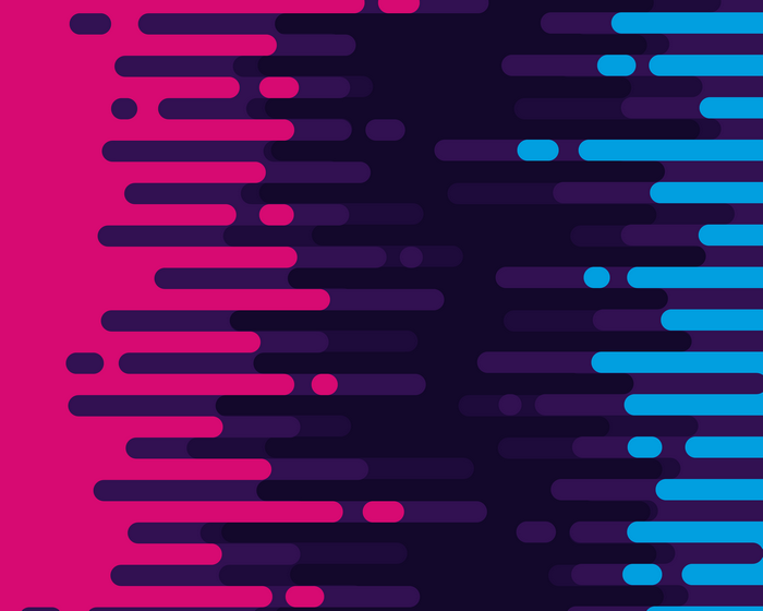 Abstract pattern of rounded rectangles and circles